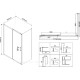 Душевой уголок Vincea City 1200x900 мм черный прозрачное стекло VSR-5CT9012CLB
