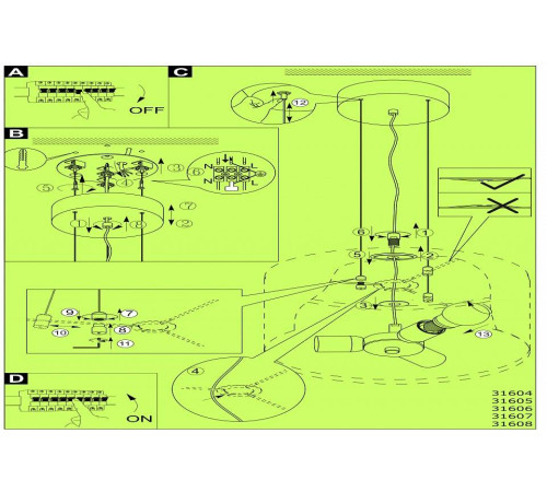 Подвесной светильник Eglo ПРОМО Maserlo 31605