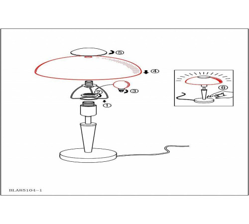Настольная лампа декоративная Eglo ПРОМО Solo 1 85104