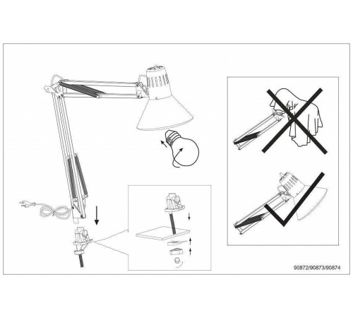 Настольная лампа офисная Eglo ПРОМО Firmo 90873
