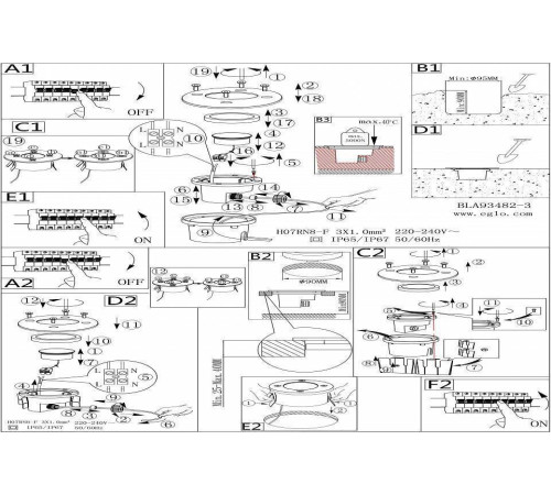 Встраиваемый в дорогу светильник Eglo ПРОМО Lamedo 93482