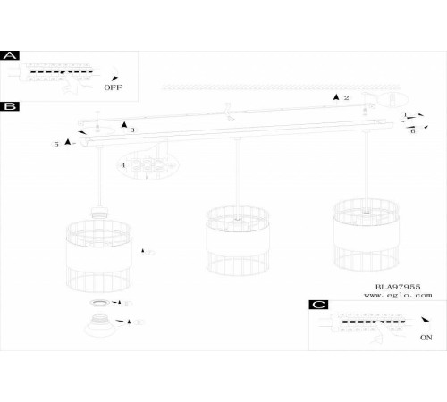 Подвесной светильник Eglo ПРОМО Norumbega 97955