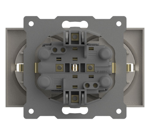 Розетка двойная с заземлением, без рамки Elbi Eleсtriс Zena Vega 609-010200-907
