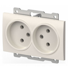 Розетка двойная без заземления, без рамки Elbi Eleсtriс Zena Vega 609-010200-908