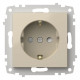 Розетка с заземлением и со шторкой, без рамки Elbi Eleсtriс Zena Vega 609-010300-243