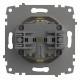 Розетка с заземлением и со шторкой, без рамки Elbi Eleсtriс Zena Vega 609-010300-243