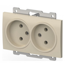 Розетка двойная без заземления, без рамки Elbi Eleсtriс Zena Vega 609-010300-908