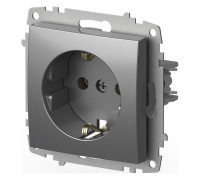 Розетка с заземлением, без рамки Elbi Eleсtriс Zena Vega 609-011000-217