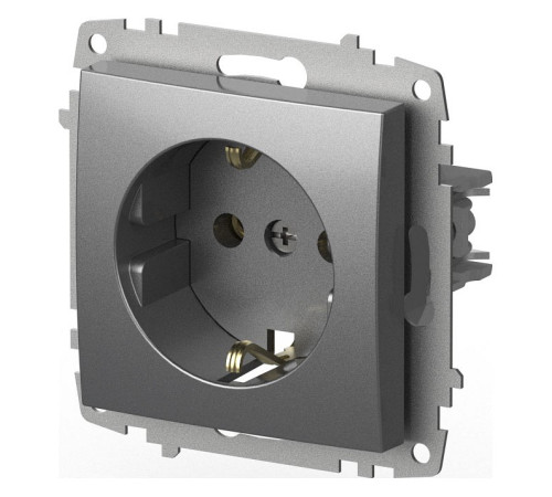 Розетка с заземлением, без рамки Elbi Eleсtriс Zena Vega 609-011000-217