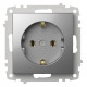 Розетка с заземлением, без рамки Elbi Eleсtriс Zena Vega 609-011000-217