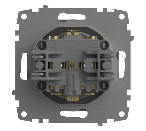 Розетка с заземлением, без рамки Elbi Eleсtriс Zena Vega 609-011000-217