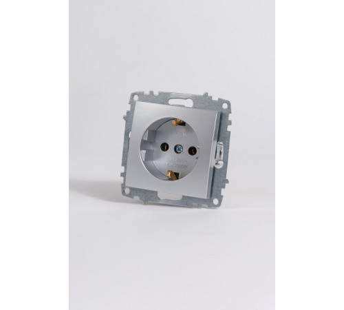 Розетка с заземлением, без рамки Elbi Eleсtriс Zena Vega 609-011000-217