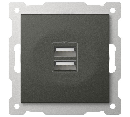 Розетка 2хUSB type A без рамки Elbi Eleсtriс Zena Vega 609-011100-143