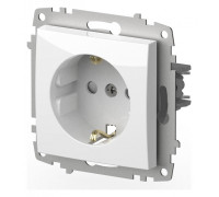 Розетка с заземлением и со шторкой, без рамки Elbi Eleсtriс Zena Vega 609-015600-243