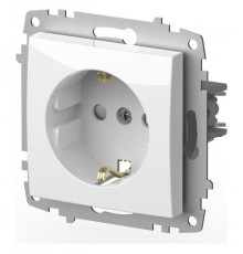 Розетка с заземлением и со шторкой, без рамки Elbi Eleсtriс Zena Vega 609-015600-243