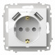 Розетка с заземлением и со шторкой и 2хUSB type A, без рамки Elbi Eleсtriс Zena Vega 609-015600-317