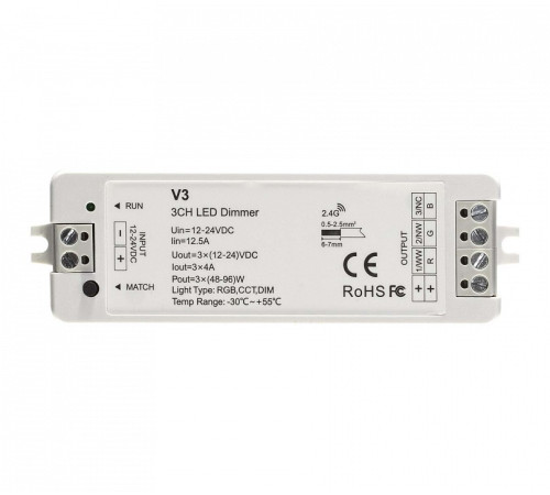 Контроллер-регулятор цвета RGB ELFLED ELFLED-RGBcontrV3