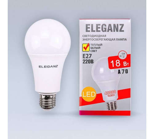 Лампа светодиодная Eleganz E27 18Вт 3000K 1398