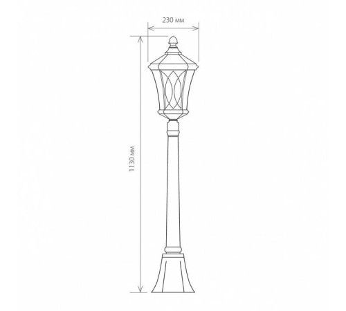 Наземный высокий светильник Elektrostandard Virgo a031924