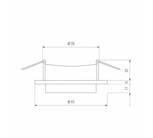 Встраиваемый светильник Elektrostandard Solas a053346