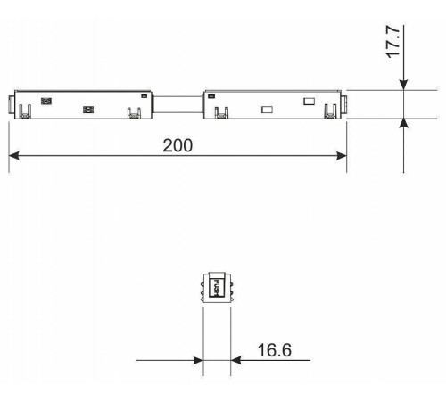 Соединитель гибкий для треков Elektrostandard Slim Magnetic a057211
