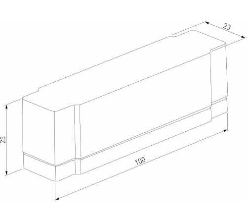 Плата декоративная для трека Elektrostandard Flat Magnetic a063735