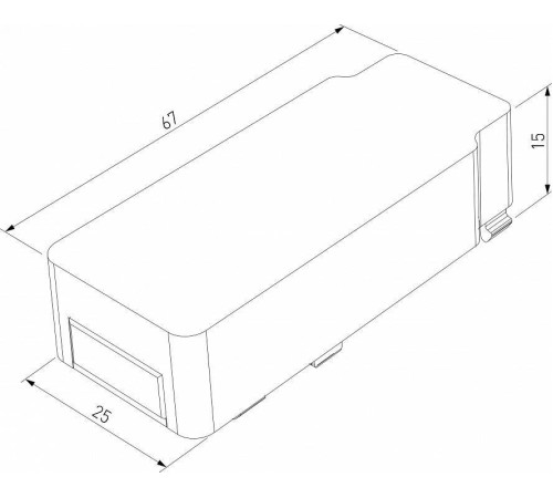 Токопровод концевой Elektrostandard Flat Magnetic a063736