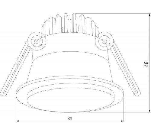 Встраиваемый светильник Elektrostandard Mils a064267