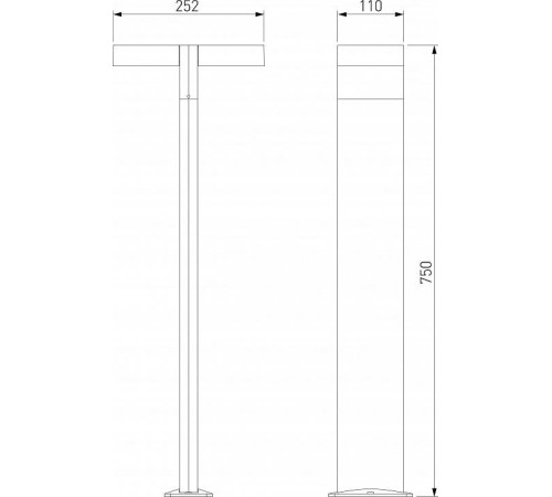 Наземный высокий светильник Elektrostandard Twin a064383