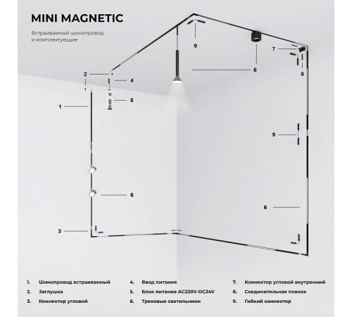 Крепление для трека Elektrostandard Mini Magnetic a065635