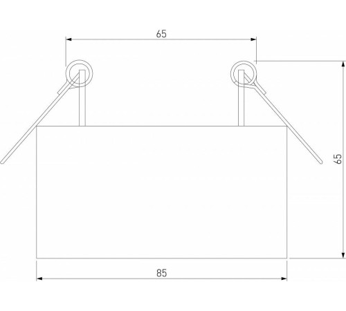 Встраиваемый светильник Elektrostandard Glam a065710