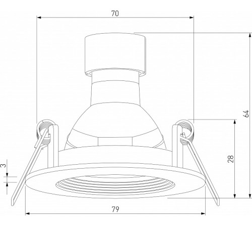 Встраиваемый светильник Elektrostandard City a067704