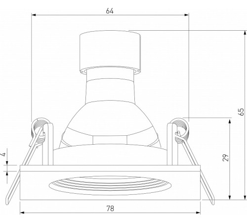 Встраиваемый светильник Elektrostandard City a067707