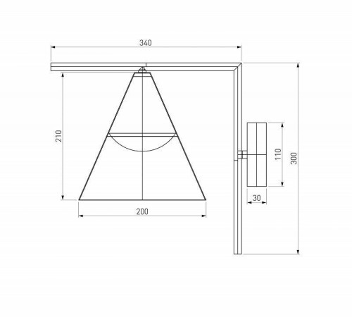 Светильник на штанге Elektrostandard Bevel a068471