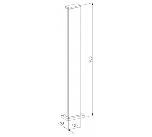 Наземный высокий светильник Elektrostandard Flat 1538 TECHNO LED