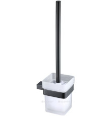 Ершик для унитаза настенный Allen Brau Infinity матовое стекло черный матовый 6.21008-31