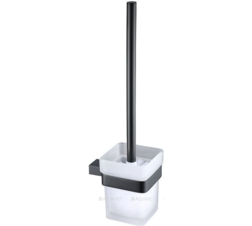 Ершик для унитаза настенный Allen Brau Infinity матовое стекло черный матовый 6.21008-31