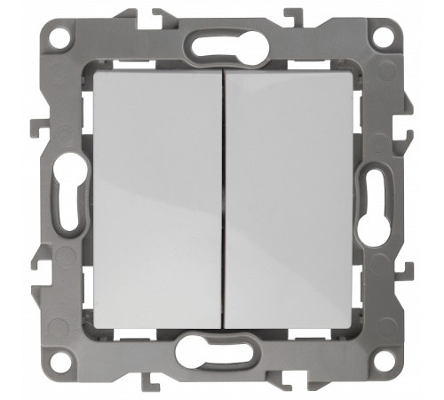 Переключатель двухклавишный без рамки Эра Эра 12 12-1106-01