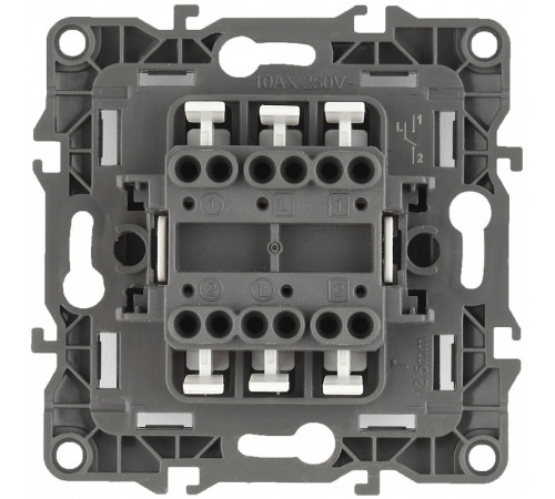 Переключатель двухклавишный без рамки Эра Эра 12 12-1106-01