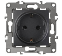 Розетка с заземлением, без рамки Эра 12-2101 Б0014679