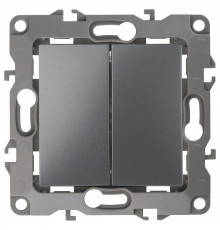 Переключатель двухклавишный без рамки Эра Эра 12 12-1106-12