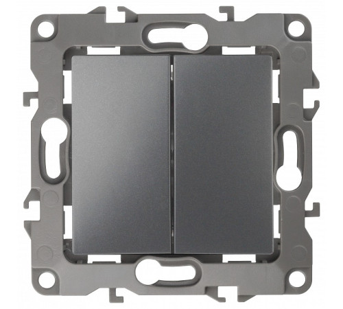 Переключатель двухклавишный без рамки Эра Эра 12 12-1106-12