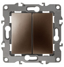 Переключатель двухклавишный без рамки Эра Эра 12 12-1106-13