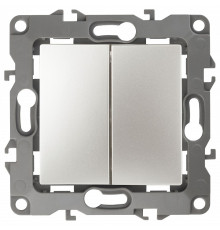 Переключатель двухклавишный без рамки Эра Эра 12 12-1106-15