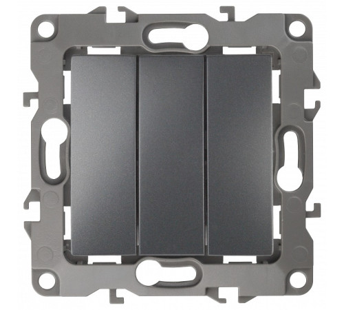 Переключатель трехклавишный без рамки Эра Эра 12 12-1107-12