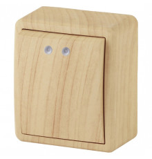 Выключатель одноклавишный с подсветкой Эра Эра Эксперт 11-1202-11