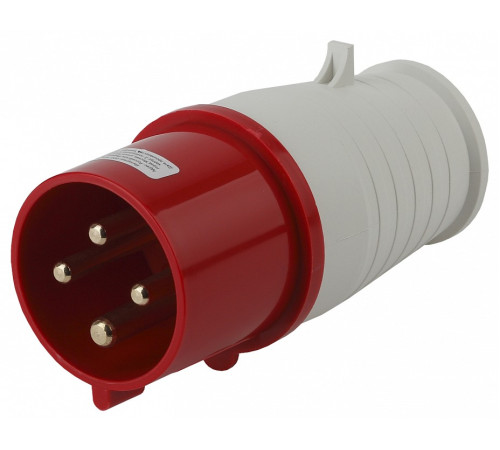 Вилка прямая ЭРА 3P+PE 32А IP44 V-32-3P-PE-IP44
