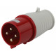 Вилка прямая ЭРА 3P+PE 32А IP44 V-32-3P-PE-IP44