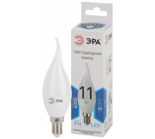 Лампа светодиодная Эра Стандарт LED BXS-11W-840-E14