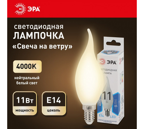 Лампа светодиодная Эра Стандарт LED BXS-11W-840-E14